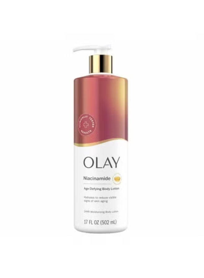 Age Defying  Body Lotion With Niacinamide Hydrates To Reduce Visible Signs Of Skin Aging 502 ml